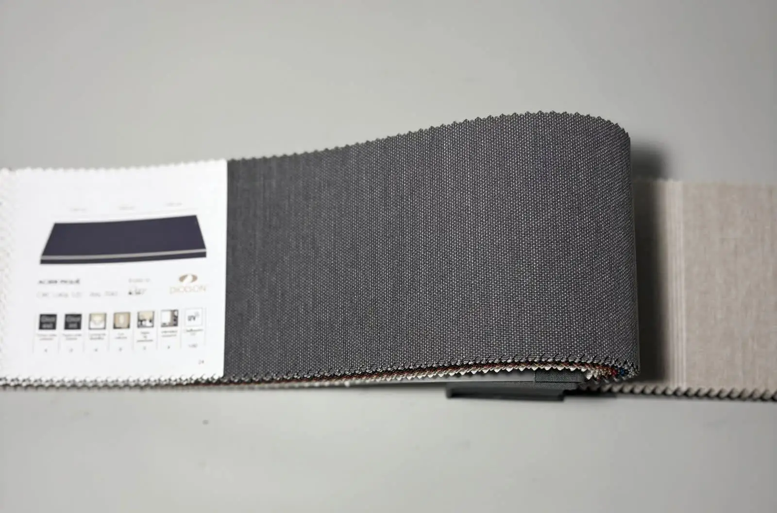 muestra de lona lisa